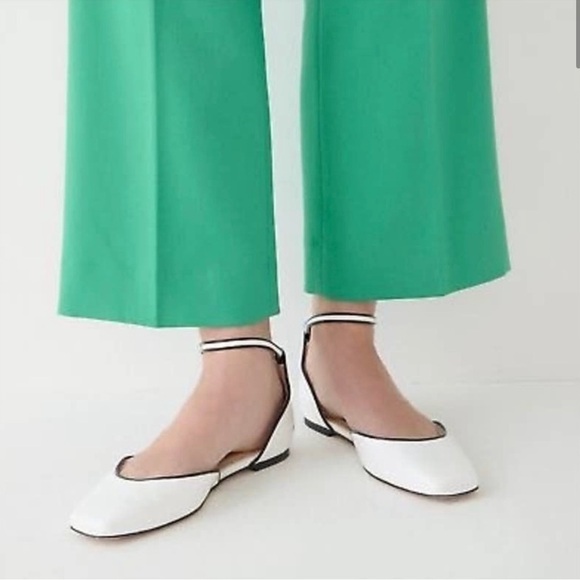 J. Crew Anya Ankle Strap Flats BP236 - Picture 1 of 4